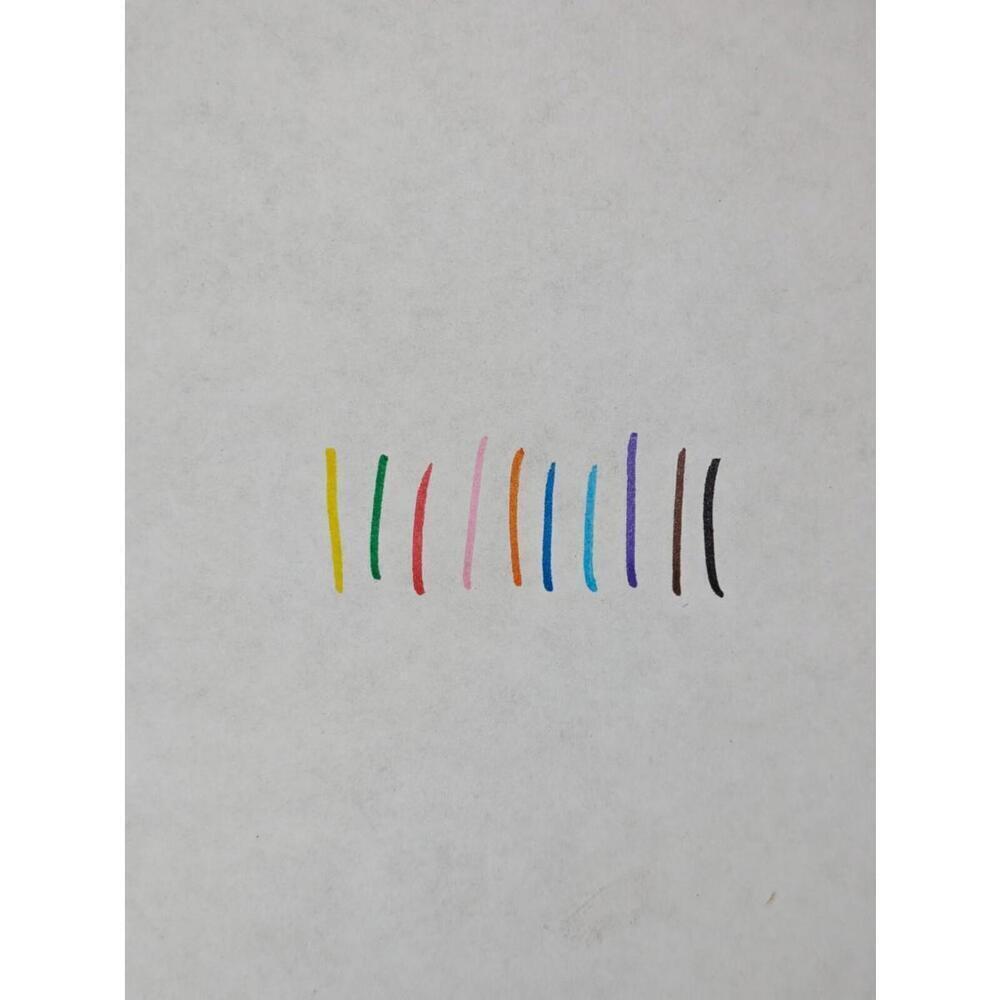 Vintage FABER-CASTELL Grip Colour Fibre-Tip Marker Pen - Set of 10 - Picture 2 of 3